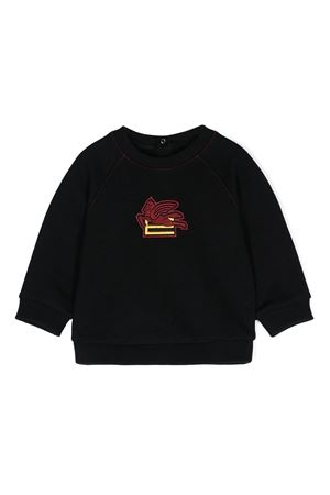 black cotton sweatshirt ETRO KIDS | GV4510Z2434635